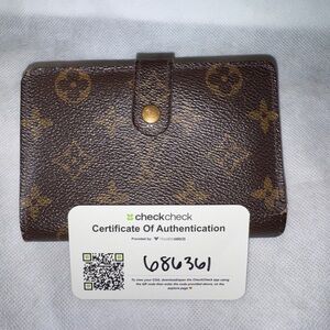 Louis Vuitton Brown Monogram Kisslock with COA included
